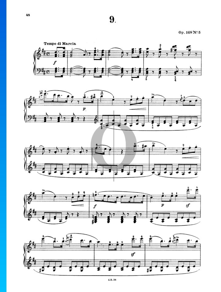 Sonatina In D Major Op 168 No 5 Anton Diabelli Piano Sheet Music