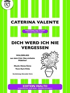 Dich werd ich nie vergessen Artwork