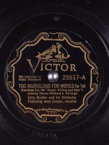 Too Marvelous For Words Artwork
