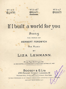 If I Built A World For You Artwork
