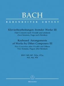 Concerto en Sol Majeur, BWV 592a: 1. Allegro assai Pochette