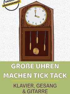 Große Uhren machen tick tack Artwork