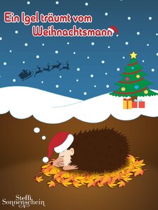 Ein Igel träumt vom Weihnachtsmann Artwork