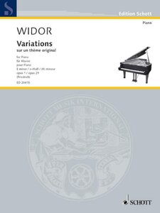 Variations de concert sur un thême original, Op. 1 Copertina