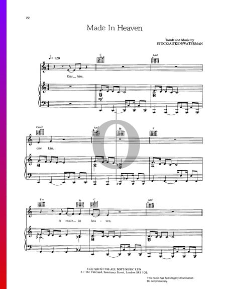 Made In Heaven Sheet Music