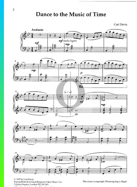 Dance To The Music Of Time Musik-Noten