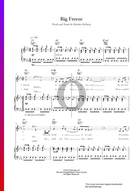 Big Freeze Musik-Noten