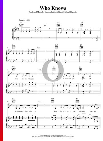 Who Knows Sheet Music