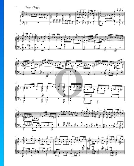 Sonata en re menor, BWV 1001: 2. Fuga allegro