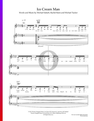 Ice Cream Man Sheet Music