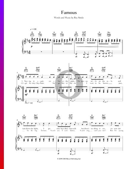 Famous Musik-Noten