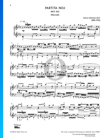 Partita 1, BWV 825: 1. Preludio