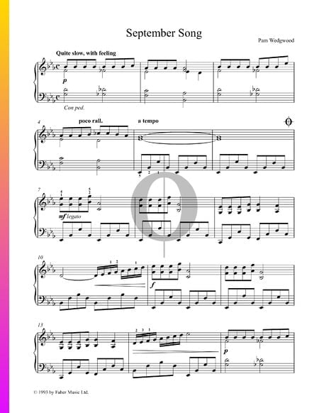 September Song Partition