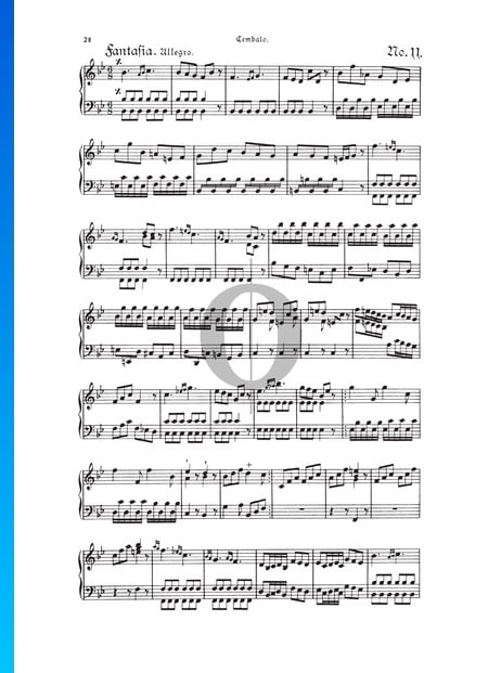Fantasia, TWV 33:11 Sheet Music