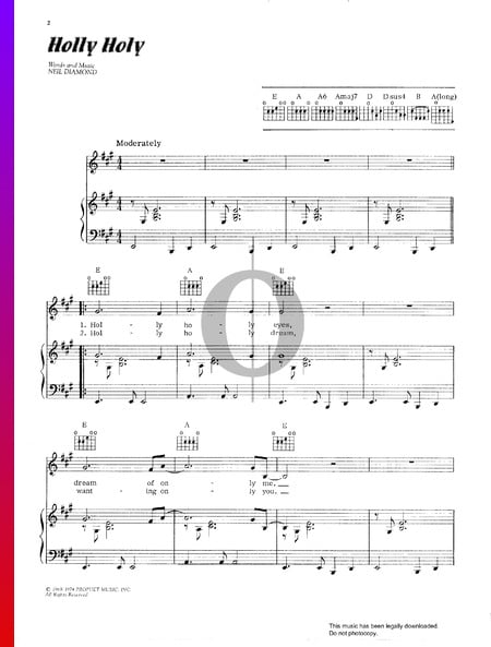 Holly Holy Sheet Music