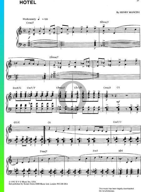 Hotel Musik-Noten