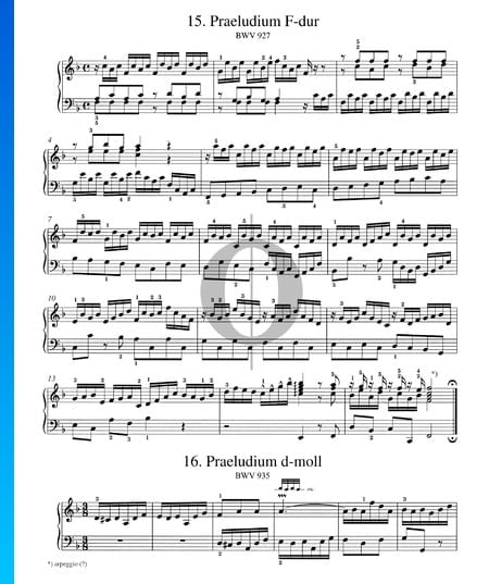 Prelude F Major, BWV 927