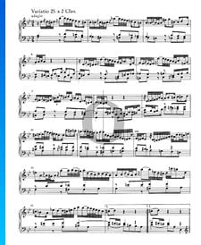 Variations Goldberg, BWV 988: Variatio 25. a 2 Clav.