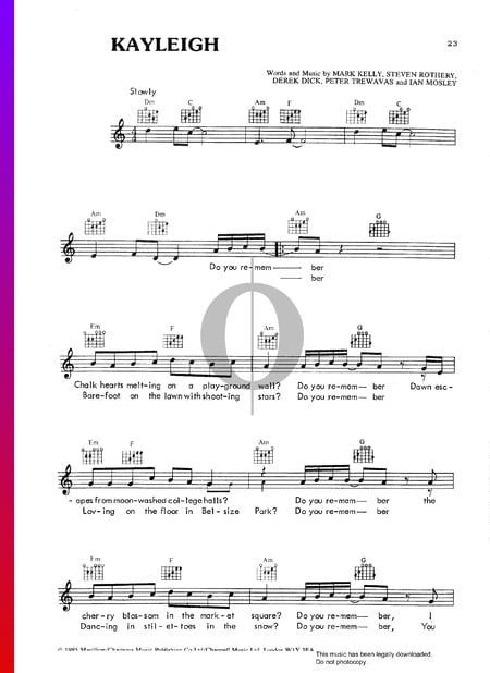 Kayleigh Sheet Music
