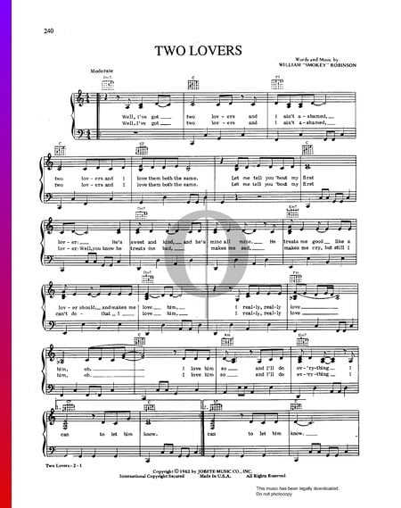 Two Lovers Sheet Music