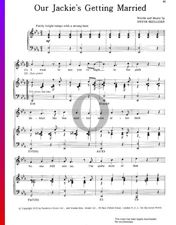 Our Jackie's Getting Married Sheet Music