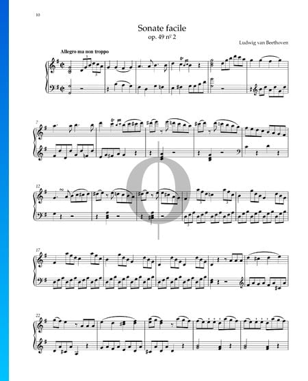 Sonate facile, Op. 49 No. 2: 1. Allegro ma non troppo