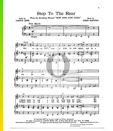 Step To The Rear Sheet Music