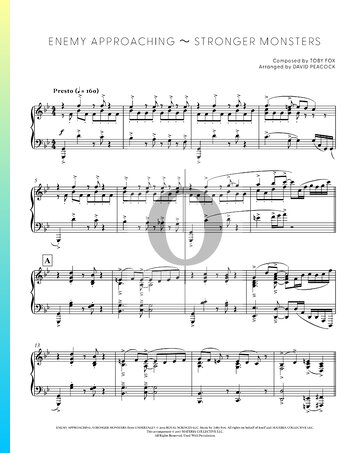 Enemy Approaching - Stronger Monsters Sheet Music
