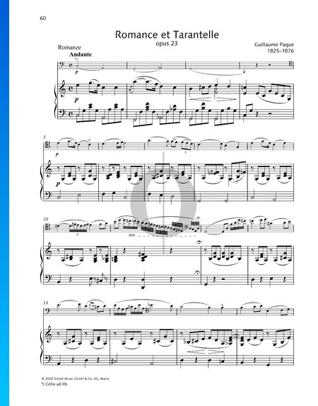 Romance et Tarantelle, Op. 23