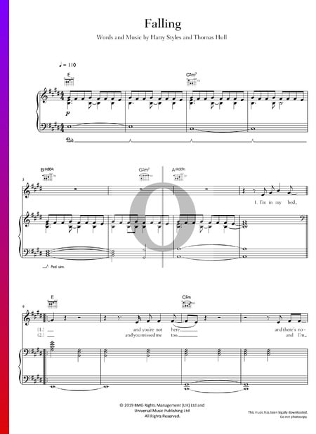 Falling Sheet Music