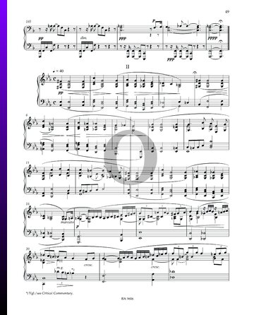 Sonata n.º 1 en fa menor, Op. 6: 2. Lento Partitura
