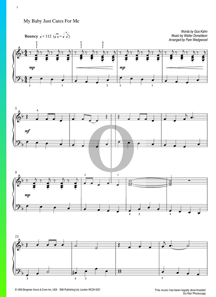 my-baby-just-cares-for-me-piano-sheet-music-from-by-walter-donaldson
