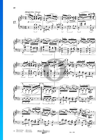 24 Preludes, Op. 37: No. 17 Allegretto vivace Partitura