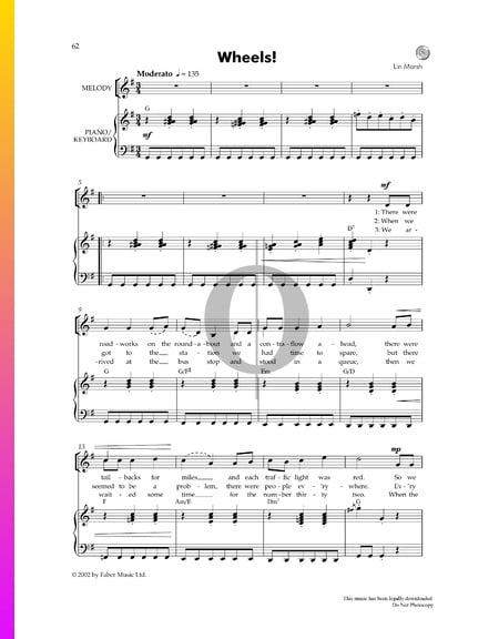 Wheels Musik-Noten
