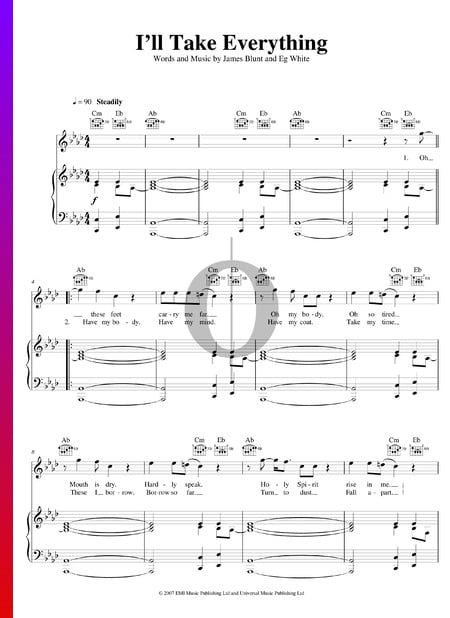 I'll Take Everything Sheet Music