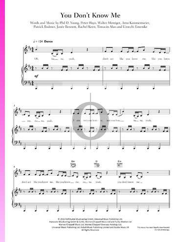 You Don't Know Me Sheet Music