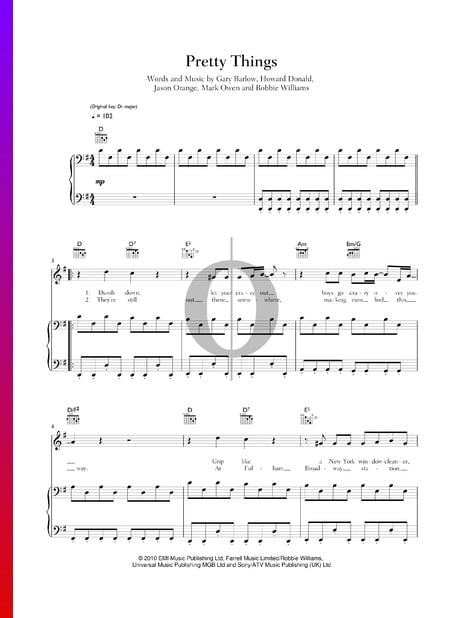 Pretty Things Musik-Noten