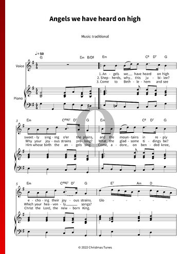Angels We Have Heard On High Sheet Music