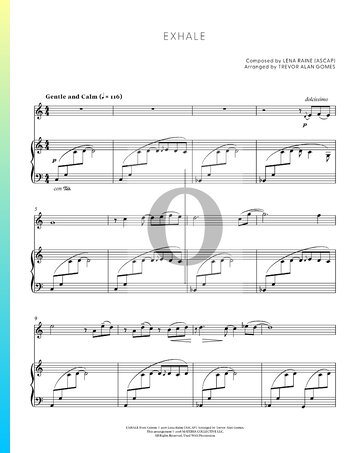 Exhale Sheet Music