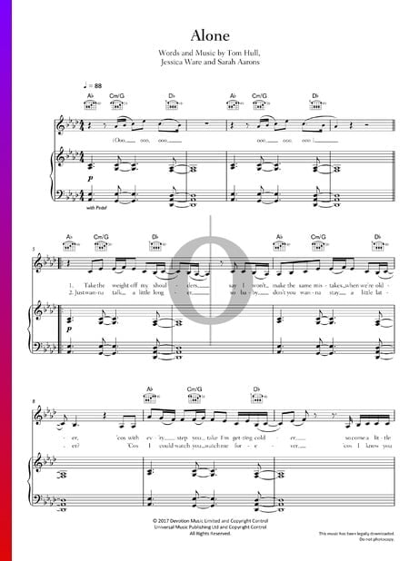 Alone Sheet Music