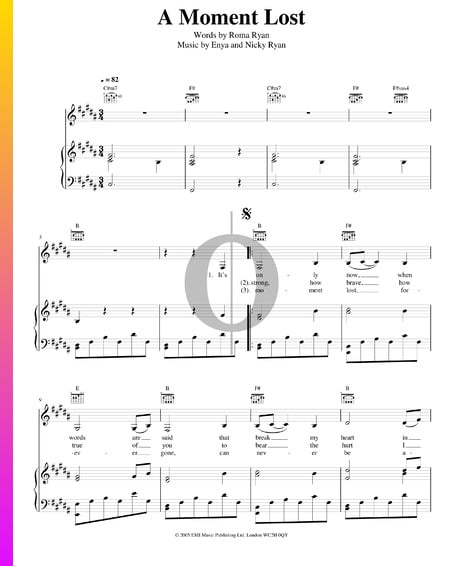 A Moment Lost Sheet Music