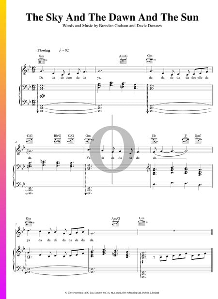 The Sky, The Dawn And The Sun Sheet Music