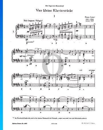 Four Little Piano Pieces, S. 192 Musik-Noten