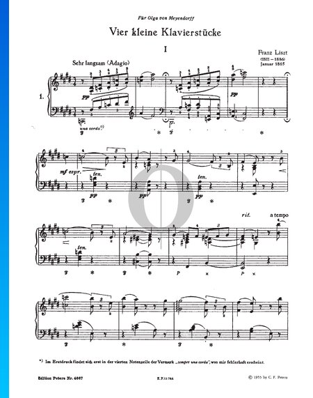 Four Little Piano Pieces, S. 192