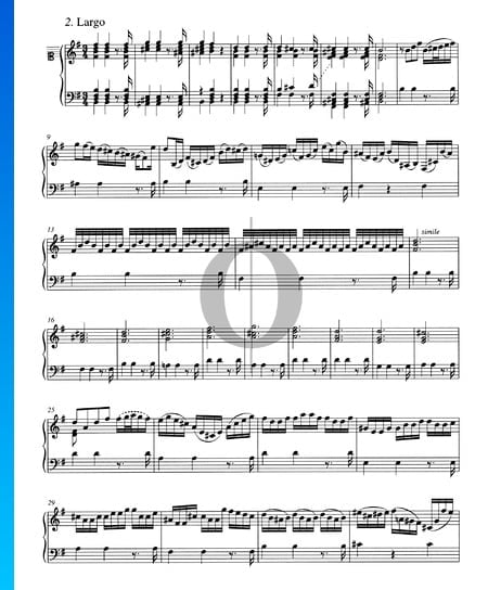 Concerto in G-Dur, BWV 980: 2. Largo