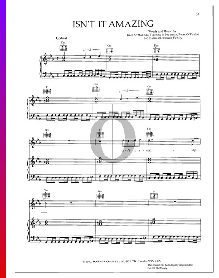 Isn't It Amazing Musik-Noten