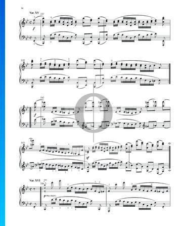Variationen und Fuge über ein Thema von Händel, Op. 24: Variation XVI Musik-Noten