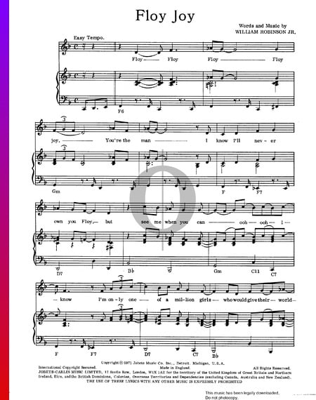 Floy Joy Sheet Music