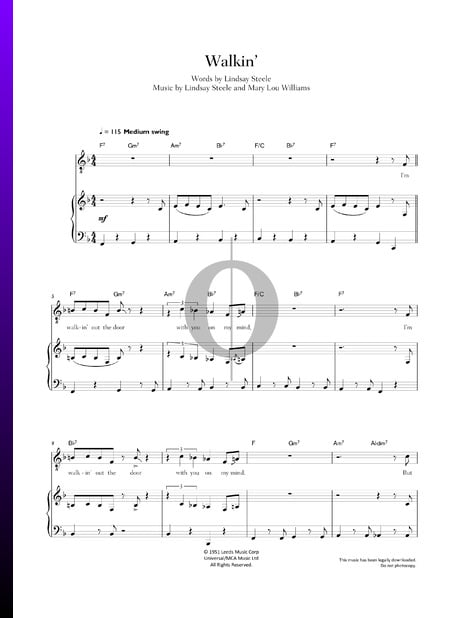 Walkin' Musik-Noten
