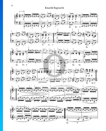 Knecht Ruprecht, Op. 68 Nr. 12 Musik-Noten